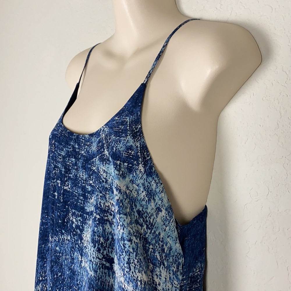 Anthropologie Navy Blue Tie-Dye Maxi Dress - Picture 5 of 9